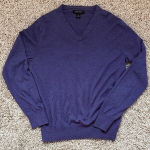 Men's Banana Republic Purple V-Neck Sweater
